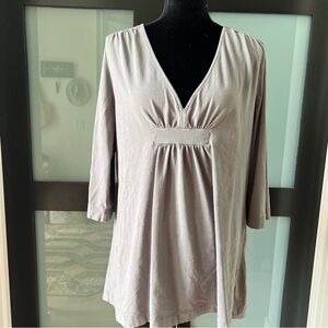 Fresh Produce gray tunic w/ empire waist in XL/XXL